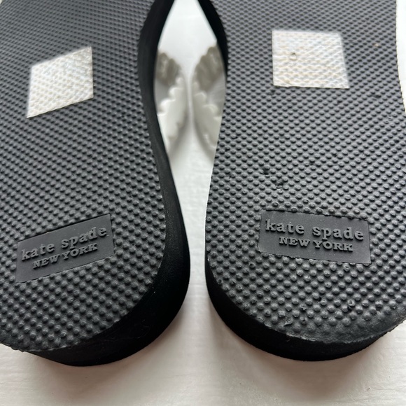 KATE SPADE NEW YORK Megan Polka Dot SANDAL Size 10 Black/White NEW $65 - Picture 5 of 7